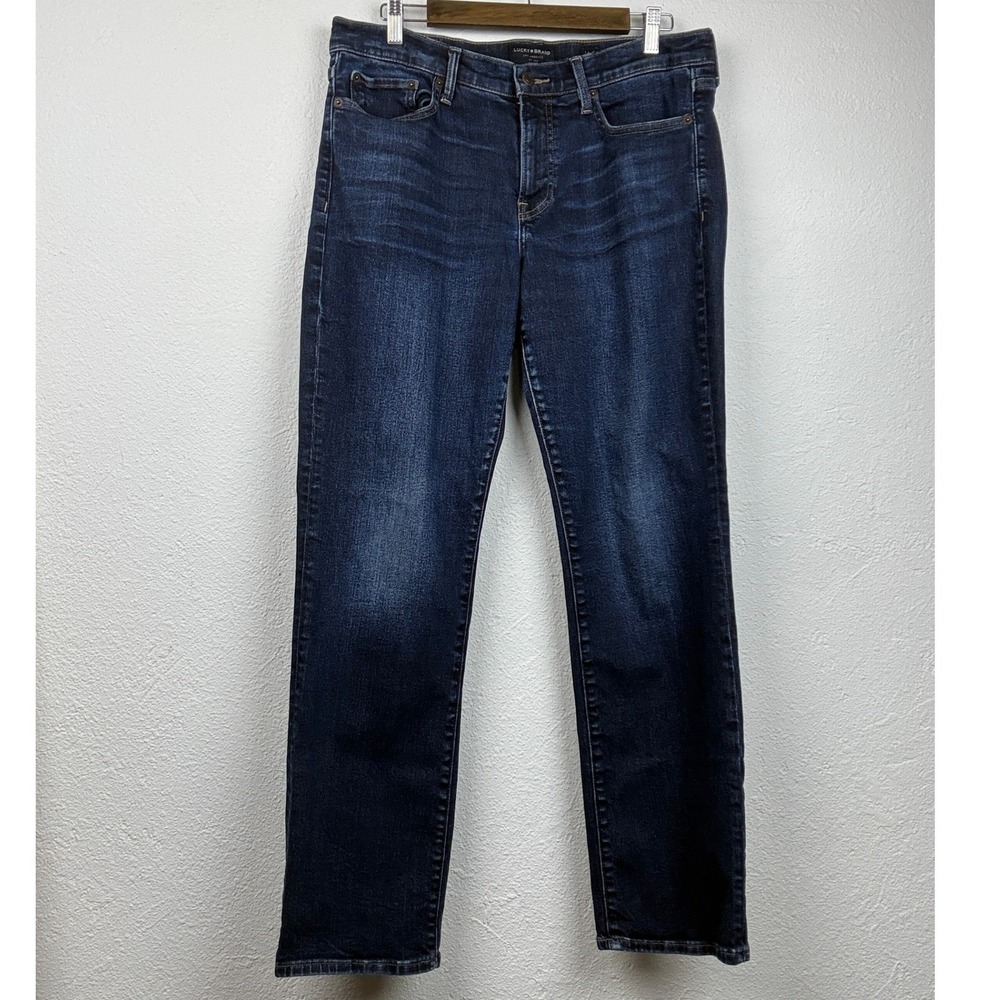 Lucky Brand Dark Wash Straight Jeans - 14/32 - Mid Rise Sweet Denim Classic